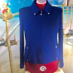 ST. JOHN COLLECTION by Marie Gray Zip Jacket